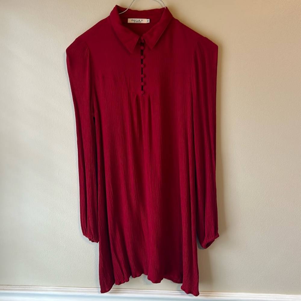 Charlie O red dress, size small